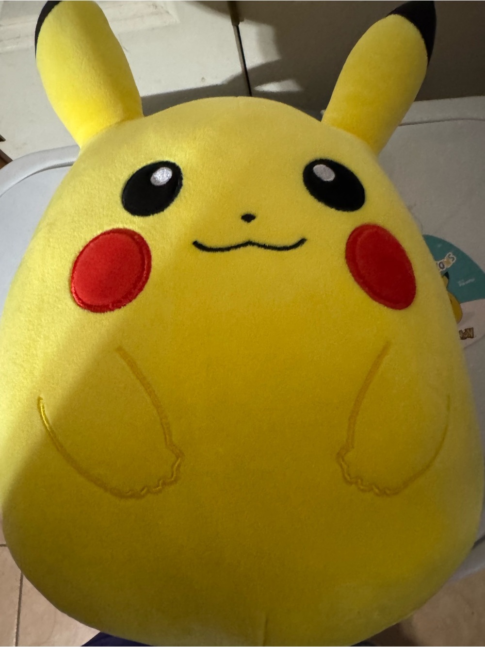 Squishmallows Yellow Pikachu-Inspired 10 inch Plush with Red Cheeks 2023